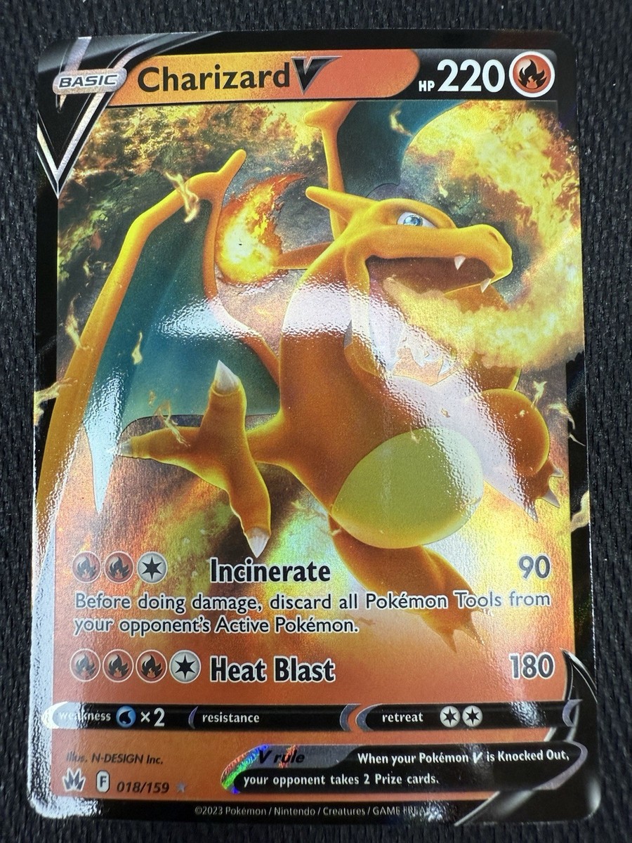 Charizard V 018/159 Crown Zenith Ultra Rare Pokemon | eBay