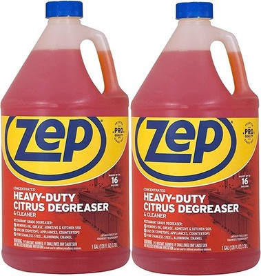 Zep Heavy-Duty Citrus Cleaner and Degreaser - ZUCIT128 - 1 Gallon(Case of 2)