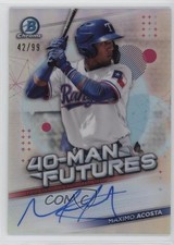 2021 Bowman Chrome 40-Man Futures 42/99 Maximo Acosta #FMFA-MA Auto 1n8a