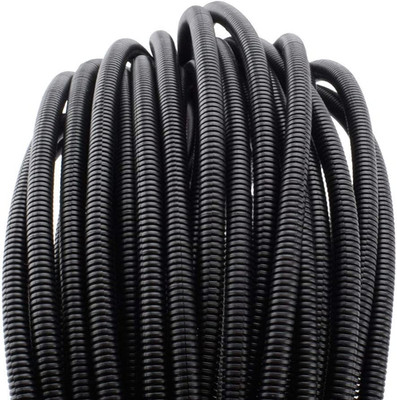  1/4'' Split Wire Loom Tubing, 50 ft Flexible Electrical Conduit, Black (~65 char
