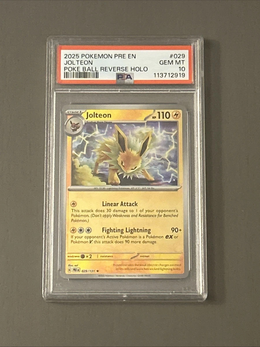 Pokémon TCG Grade 10 Jolteon Individual Collectible Card Game