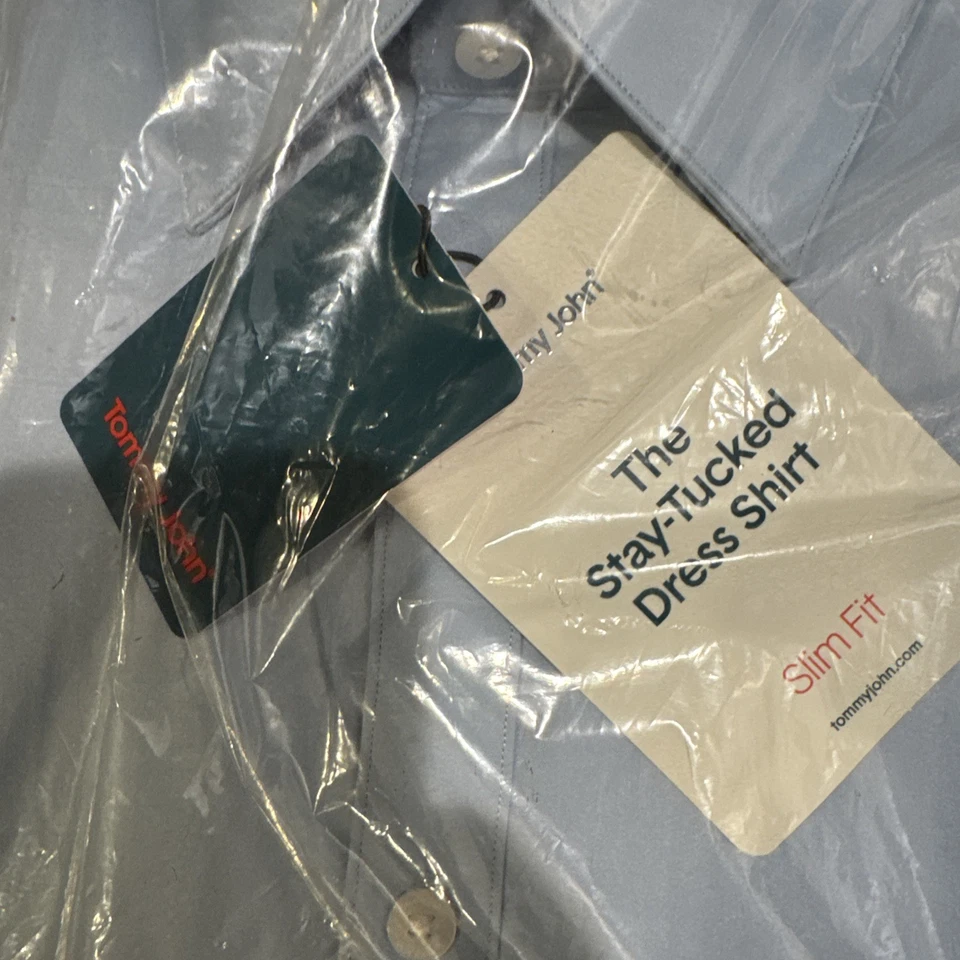 Camisa de vestir Tommy John para hombre con botones manga larga talla 16,5 34/35 Foto 4 de 4