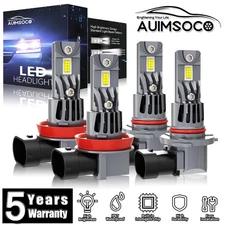 For Chevrolet Cruze 2016-2019 LED Headlight High Low Beam Conversion Kit Bulbs