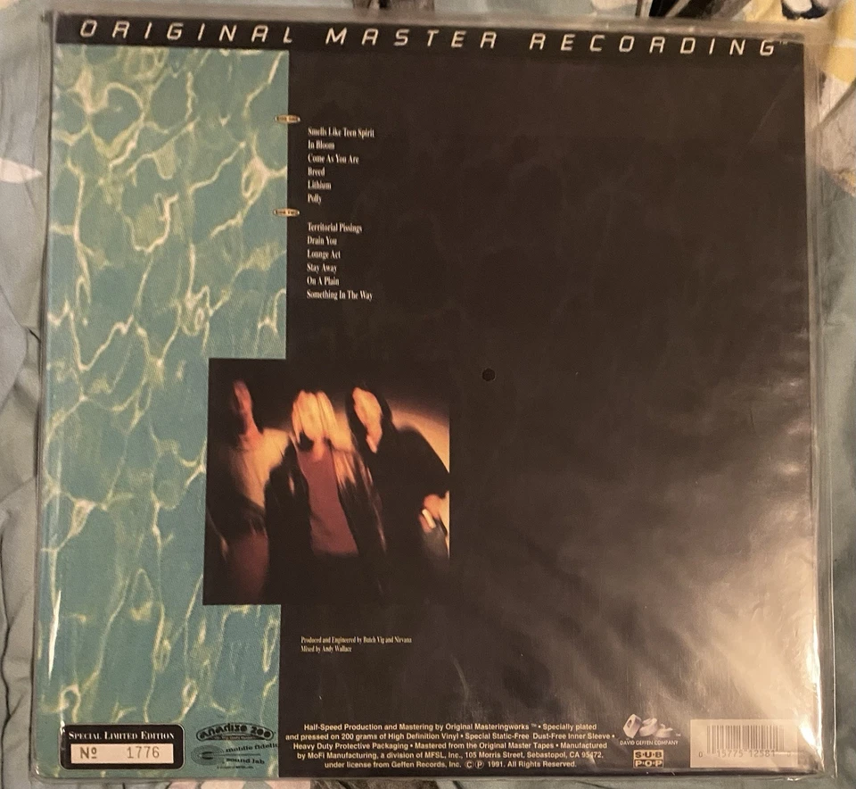 Sealed Nirvana Nevermind Mobile Fidelity Original Master Vinyl LP MFSL MOFI - Image 2 of 3