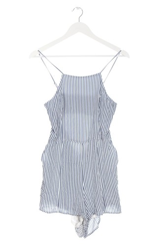 ABERCROMBIE & FITCH Kurzer Jumpsuit Mujeres Talla EU 36 azul-blanco look casual - Imagen 1 de 5