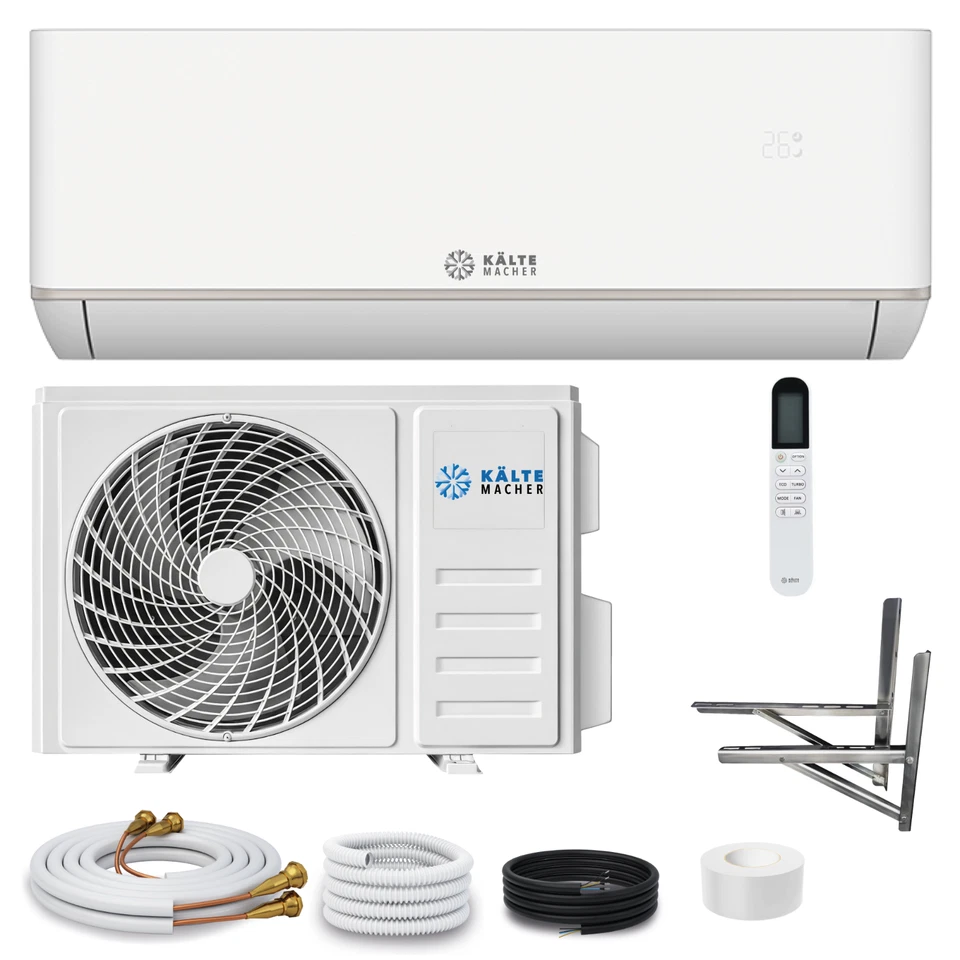 Klima Split-Gerät inkl. Montage-Set mit A+++ (3,5 kW; 12000 BTU)