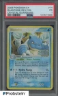 2006 Pokemon Ex Crystal Guardians #14 Blastoise Reverse Foil PSA 1 PR