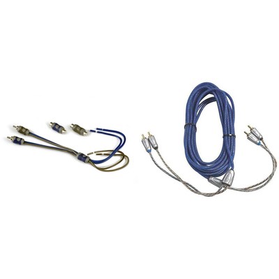 Kicker 46KISL K-Series Interconnect, Speaker Wire To RCA Adapter w/ 46KI23 3 ...