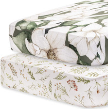 Pobi Baby - 2-Pack Fitted Crib Sheets - Girl, Boys - Standard Crib Mattress, Neu