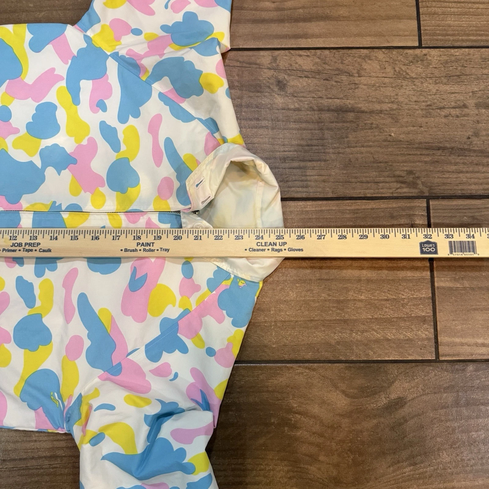 Bape Bathing Ape Cotton Candy Camo Reversable Jacket Size Tall 100% Nylon - product detail image 4