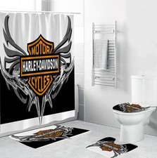 Perfect Gift, Harley Davidson Shower Curtain or Bathroom Sets.