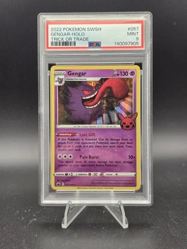 Pokemon TCG: Gengar 057/198 Trick or Trade  Holo PSA 9