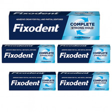 5x 70g Fixodent Original Fresh Complete Strong Hold Adhesive Denture Cream(6864)