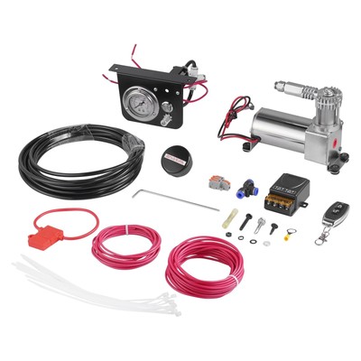 Air Shock Controller Kit, 12V 100PSI On Board Air Compressor System, Air Ride