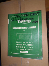 GENUINE TRIUMPH PARTS BOOK T150 TRIDENT  1969