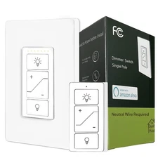 Smart Wall Dimmer Switch,Single Pole Dimmer with a Wireless Remote,No Wiring ...