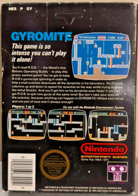 NES- GYROMITE: CIB- 5 Screw- Cleaned/Tested Works!-Intact Hangtag!!