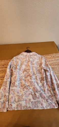 Vtg 70s Krist Gudnason California Paisley Shirt Approx Womens Medium - Picture 5 of 11