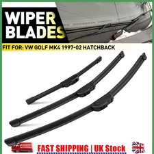 Fit VW Golf MK4 97-02 Hatchback Front&Rear Windscreen Wiper Blade Consistent Set