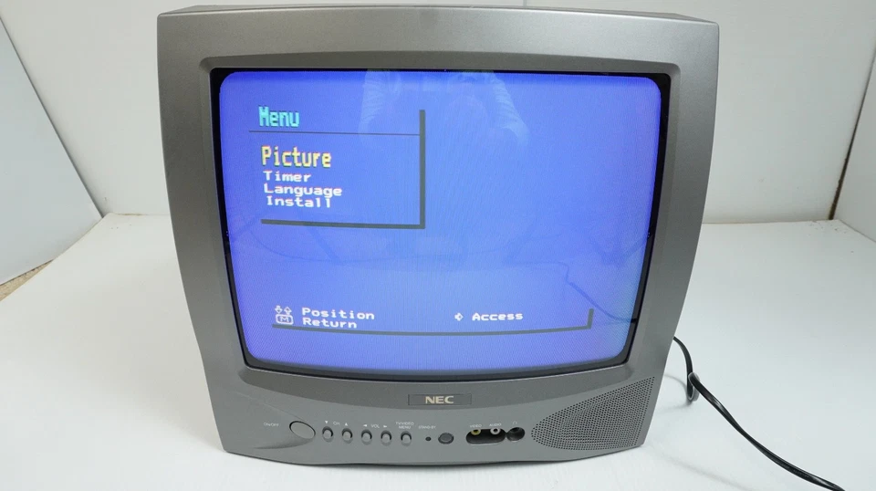 NEC N-3480 14" / 34cm CRT Television + Remote - image 3 of 4