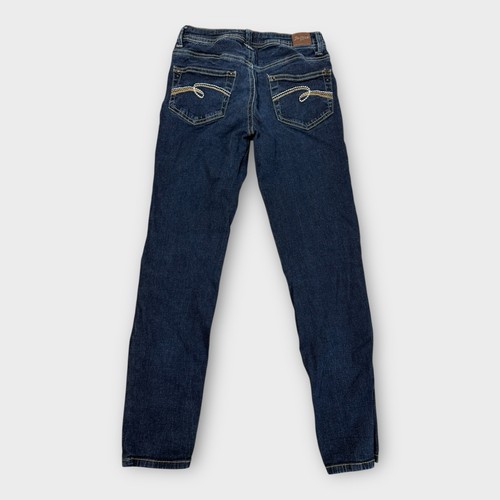 Justice Jeans Dark Wash Blue 10R Simply Low Stretch Cotton Blend Girls Tween - Picture 2 of 6