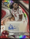 2024-25 Bowman Best University Jonas Aidoo Best Of 2024 Auto Chrome Refractor