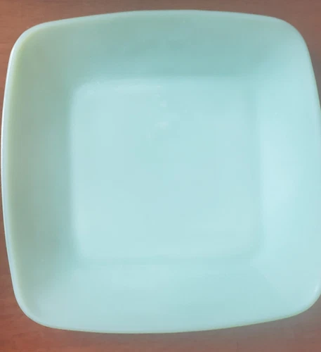 VINTAGE 50'S FIRE KING CHARM PATTERN 8 3/8" JADEITE LUNCHEON PLATE NICE