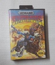 Konami Sunset Riders Sega Genesis 1992 Western Action Game, Complete Edition