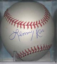 Lenny Randle New York Yankees Mets Chicago Cubs Autographed OML Baseball COA