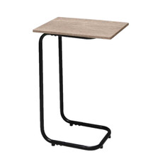 Tavolino Letto Laterale Divano da Caffè Porta PC Tavolo Legno Metallo 60*40*30cm