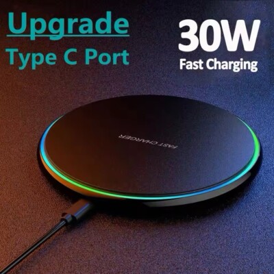 30W Wireless Charger Ladegerät Ladestation Für Apple iPhone 15 14 Pro Max 13 12