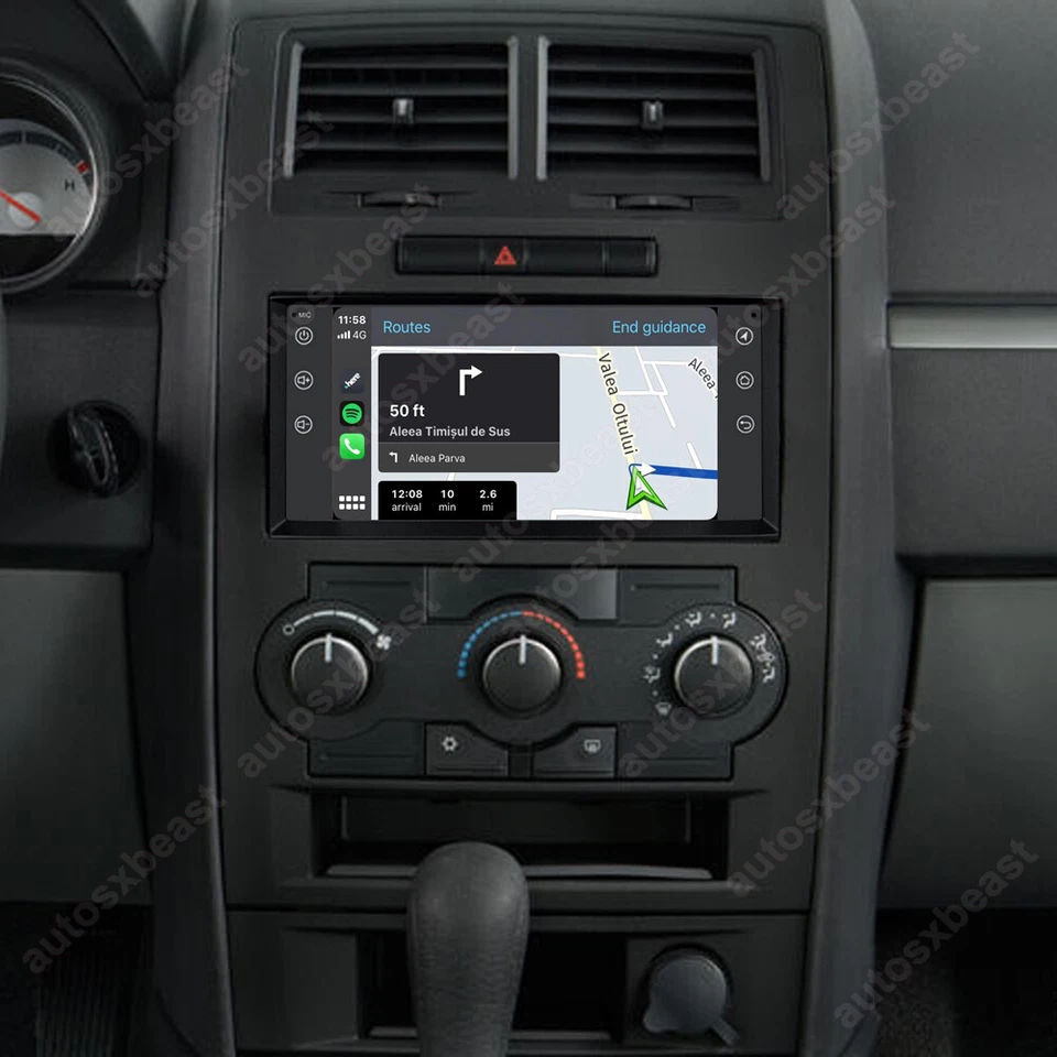 For Dodge Charger 2008-2010 Apple CarPlay Android 12.0 Car Stereo Radio WiFi GPS Foto 2 de 4