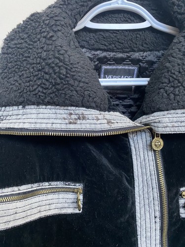 Vintage Versace 1990’s Corduroy Sherpa Jacket - Picture 2 of 11