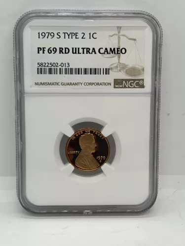 1979-S NGC PF69 ULTRA CAMEO RED TYPE 2 LINCOLN CENT PENNY 1C #920