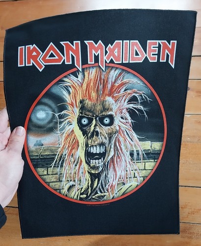Large IRON MAIDEN Band Back Patch Licensed 2011 Woven Sew On Battle Jacket Patch - Picture 1 of 8