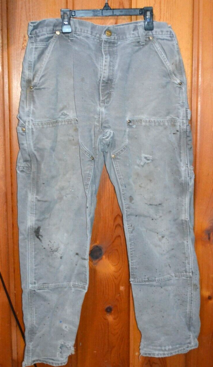 Thrashed Carhartt B01 GVL Double Knee Carpenter Pants 36x30 (34x29