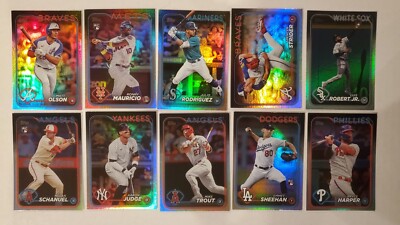 2024 Topps Series 1 - RAINBOW FOIL PARALLELS - Card #s 1-350 - U 