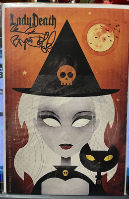 Lady Death Wicked Ways #1 Spooky Ed Signed by Brian Pulido & Bryan Fyffe COA