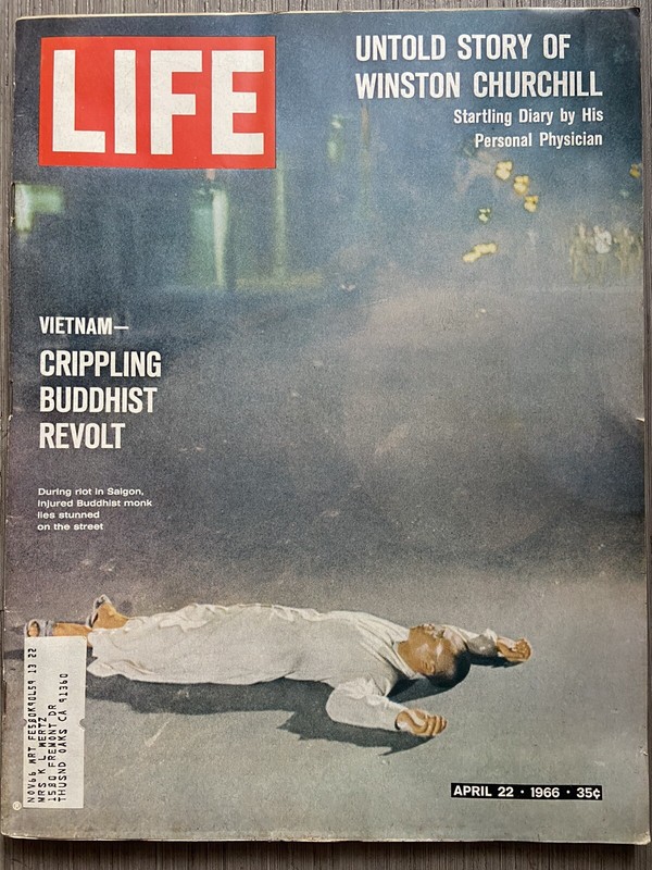 Life Magazine April 22, 1966 Untold Story of Winston Churchill Vietnam Revolt
