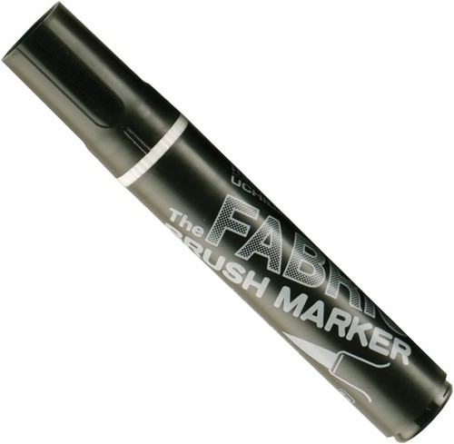 Ungiftiger waschbarer schwarzer Stoffmarker mit breiter Spitze - Hergestellt in Japan - Bild 2 von 3