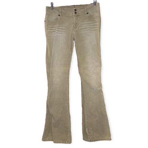 Vintage Abercrombie u0026 Fitch Tan Khaki Brown Corduroy Flare Pants Juniors  Size 16 | eBay