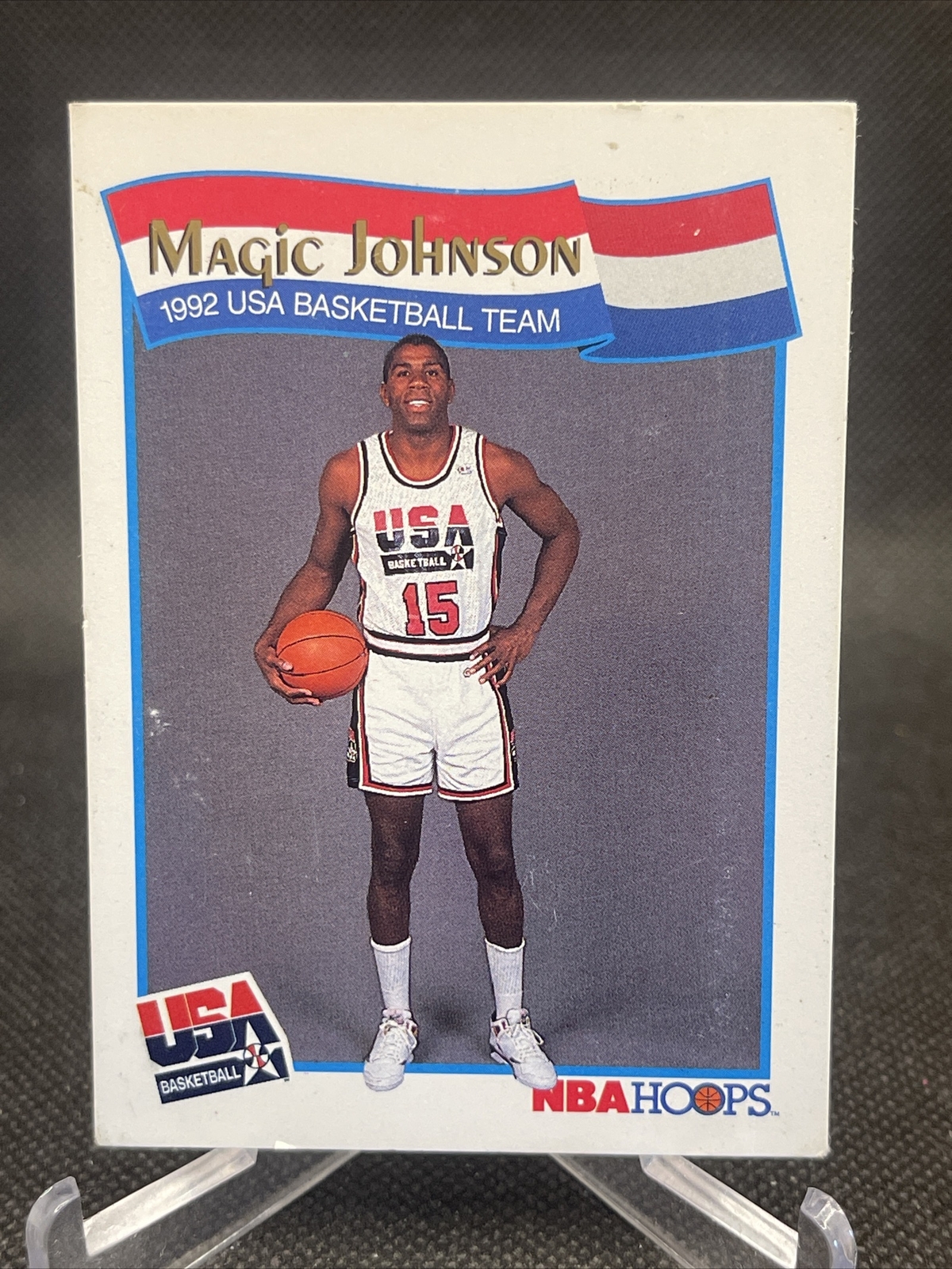Magic Johnson 1991 NBA Hoops 1992 USA Basketball Team Card 54 eBay