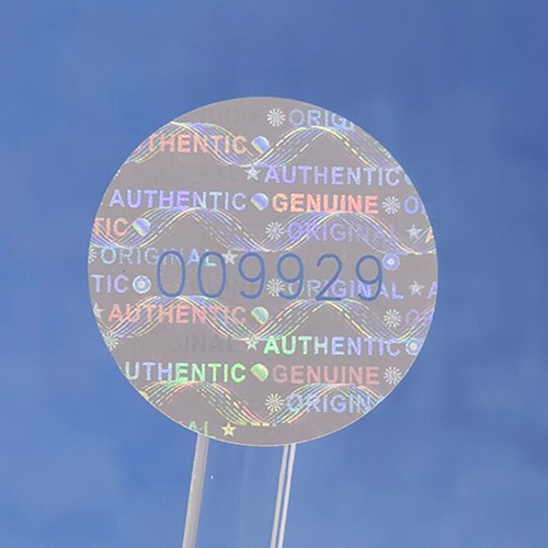 100 Security Hologram Stickers Serial Numbers Tamper Evident Warranty Labels - Picture 2 of 6