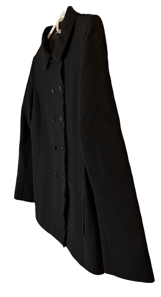 Dolce & Gabbana Black Blazer Coat Women’s Sz 40 Virgin Wool Silk Lined Button - Image 2 of 4