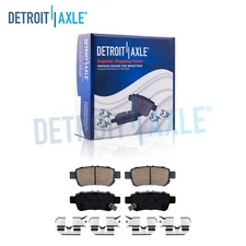 Pair Rear Ceramic Disc Brake Pads w/ Hardware fit for 2005 - 2010 Honda Odyssey