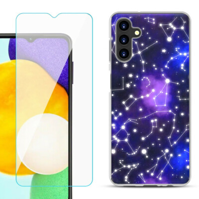Case for Samsung Galaxy A13 5G, w/ Tempered Glass - Constellations