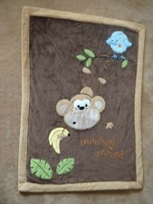 EUC Koala Baby Babies R Us Monkey Around Sherpa Plush Baby Security Blanket