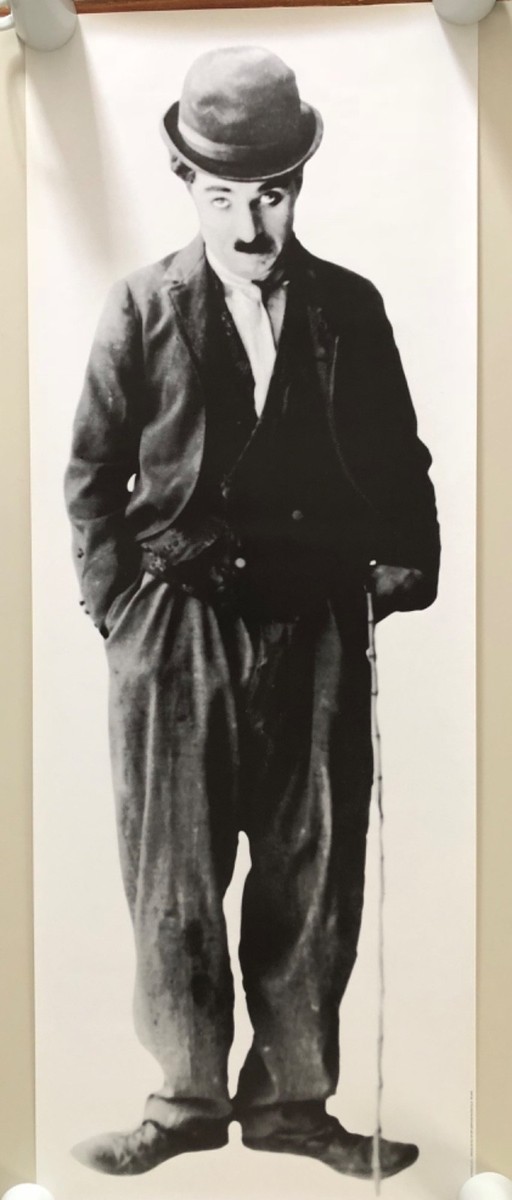CHARLIE CHAPLIN, RARE 1987 XL 62 X 22,9