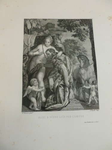 PAUL VERONESE / MARS ET VENUS LIES PAR L'AMOUR 1862 - Picture 2 of 2