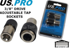 US PRO Tools 2pc 3/8" dr Adjustable Tap Sockets, Socket Set For Ratchet NEW 2306